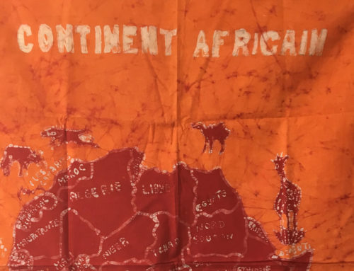 Neue Batiken im Togo-Shop: Wandbehänge mit Kontinent Afrika