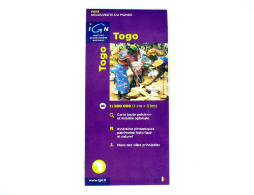 Togo Landkarte / Straßenkarte