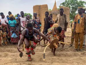 Traditioneller Tanz der Tamberma
